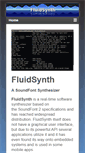 Mobile Screenshot of fluidsynth.org